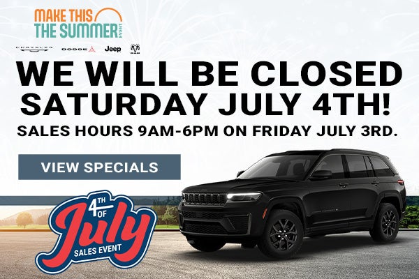 4th of July Hours